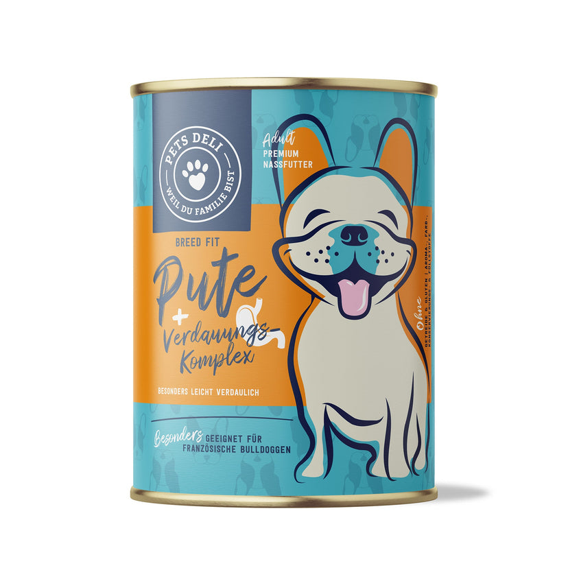 Nassfutter Breed Fit Pute mit Quinoa, Apfel und Hüttenkäse für Hunde