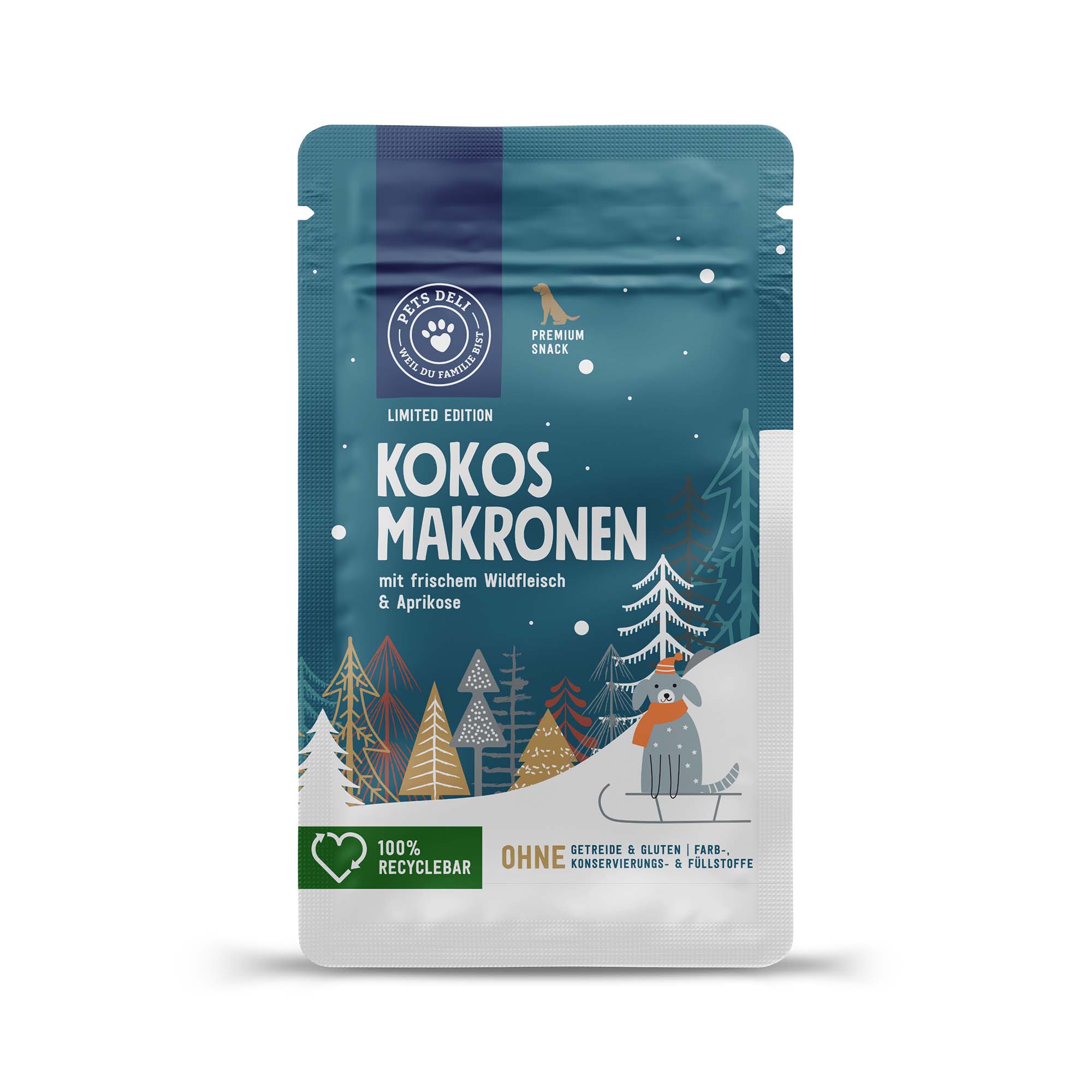 "Limited" Snack Kokos Makronen mit Wildfleisch für Hunde