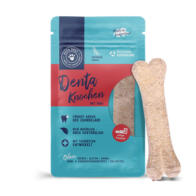 Snack Denta Knochen mit Rind für Hunde