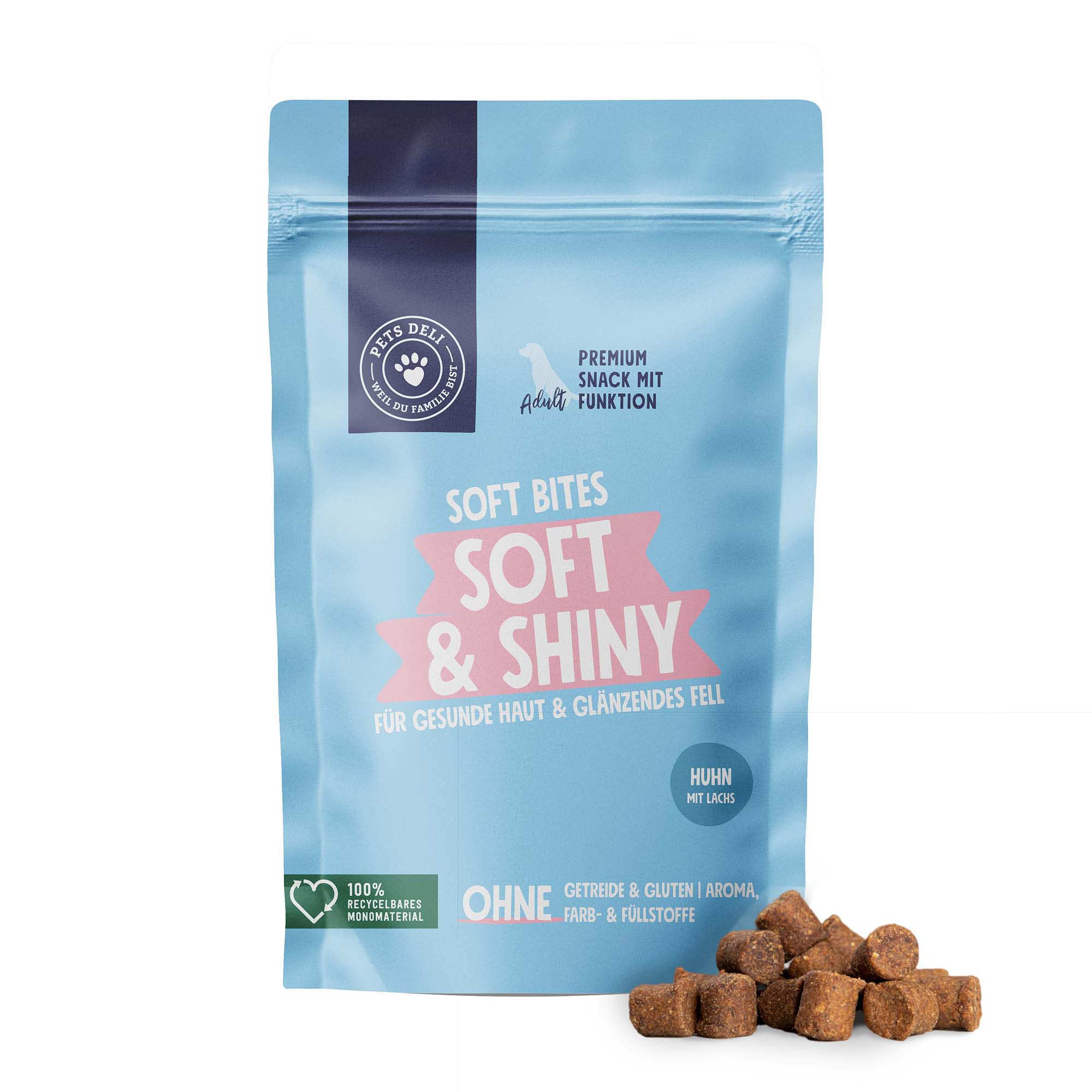 Snack Soft Bites Soft & Shiny für Hunde