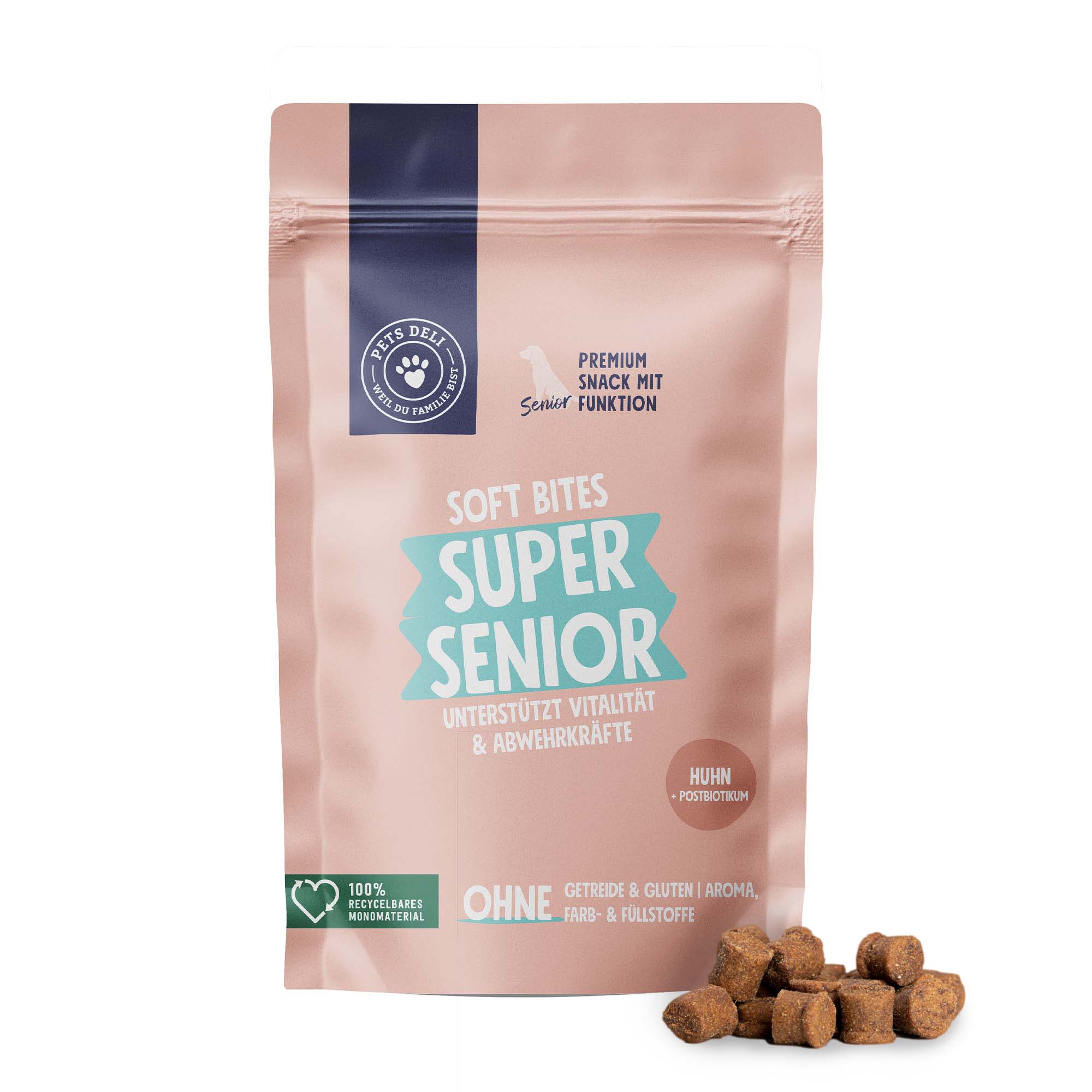 Snack Soft Bites Super Senior für Hunde