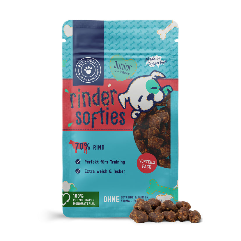 Snack Junior Softies Rind für Hunde