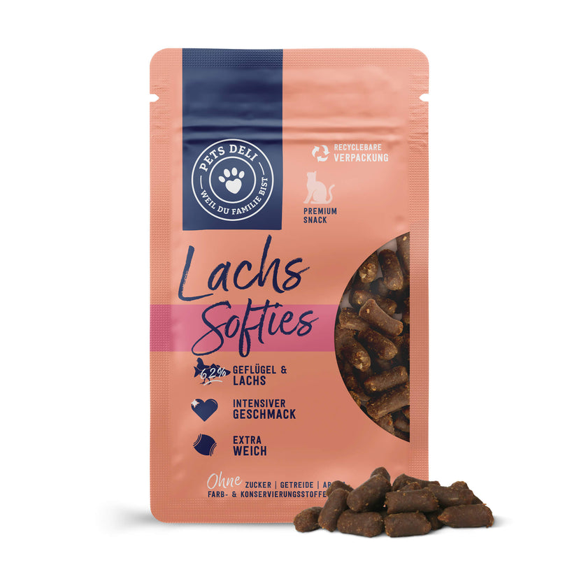 Snack Softies Lachs für Katzen