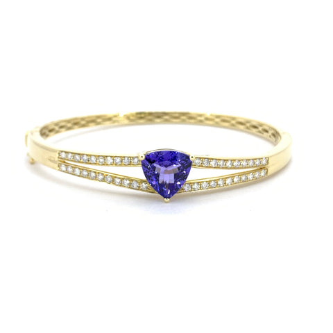 Treasure Gemstone and Diamond Hinged Cuff Bracelet – John Atencio