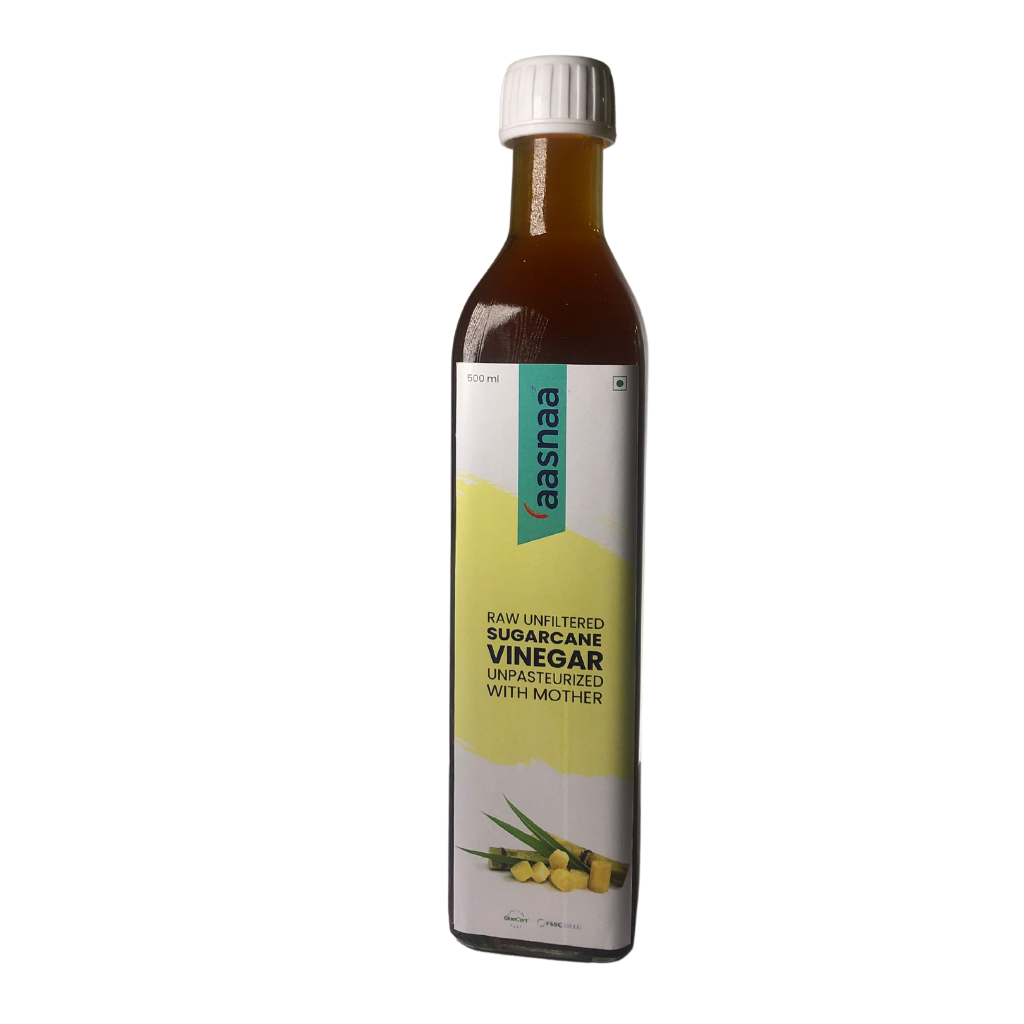 Sugarcane Vinegar with Mother 500ML | Raw Unfiltered | Vinegar |AASNAA