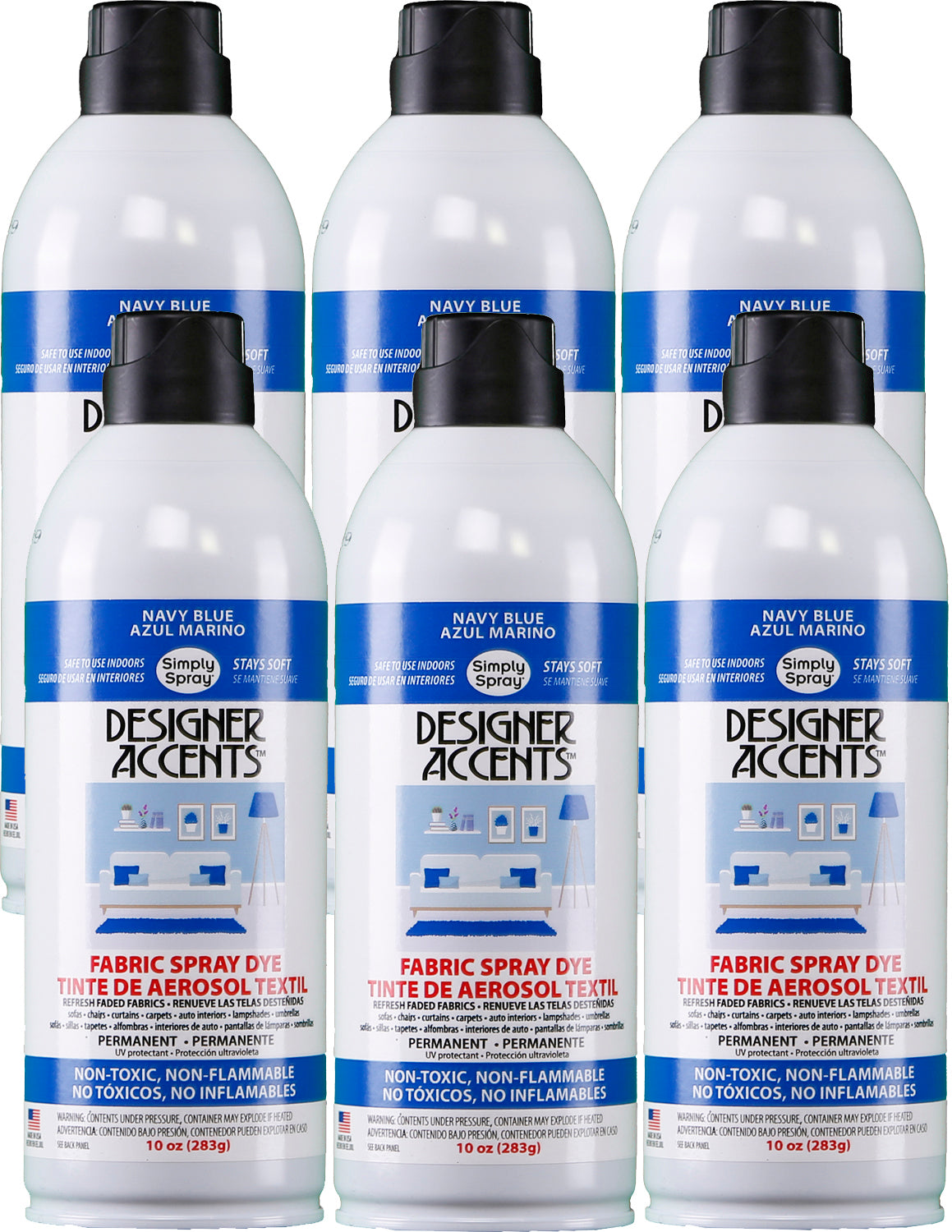 Designer Accents Fabric Paint Spray Dye by Simply Spray - Blue