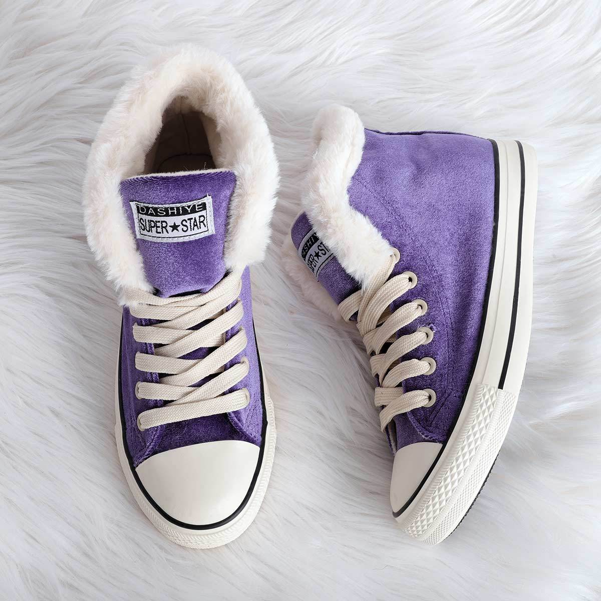 womens canvas snow sneakers