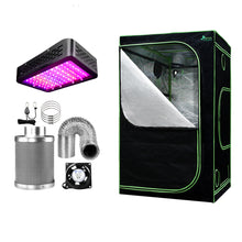 Load image into Gallery viewer, Greenfingers Grow Tent 1000W LED Grow Light 120X120X200cm Mylar 4&quot; Ventilation