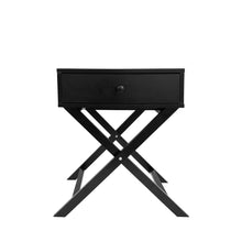 Load image into Gallery viewer, Milano Decor Bedside Table Surry Hills Black Storage Cabinet Bedroom - Two Pack - Black