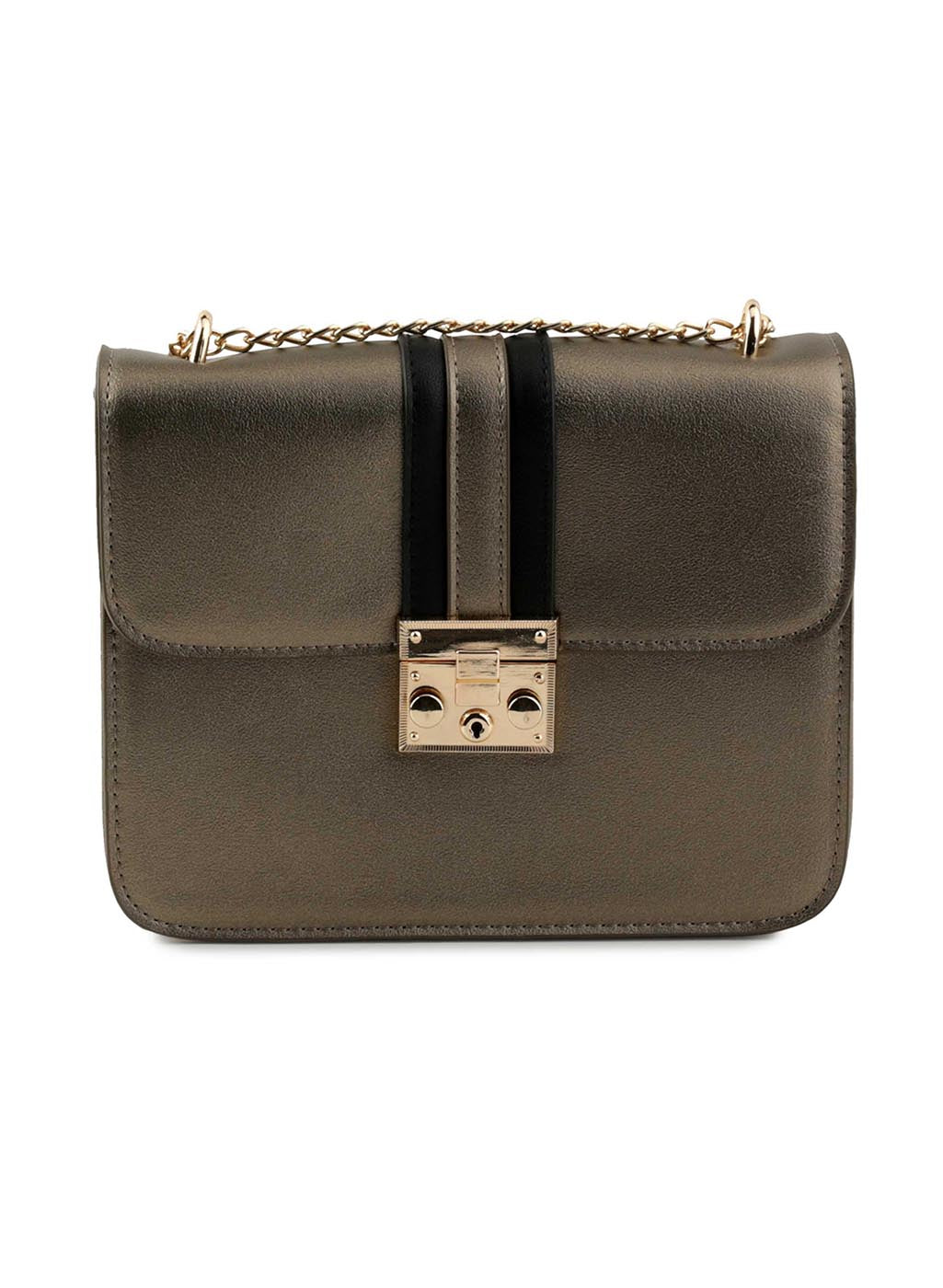 Buy Jane Bronze Faux Leather Sling Bag 117096BRNZENA - KAZO