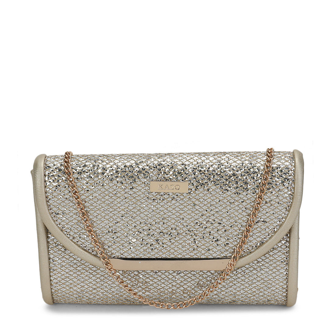 Buy Valeria Clutch 120073GOLDNA - KAZO