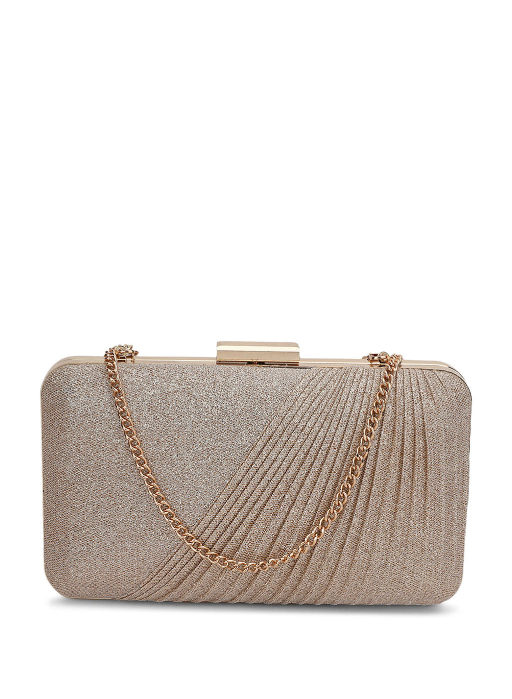 dull gold clutch