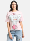 Dumbo Disney Printed T-Shirt With Sequin Work