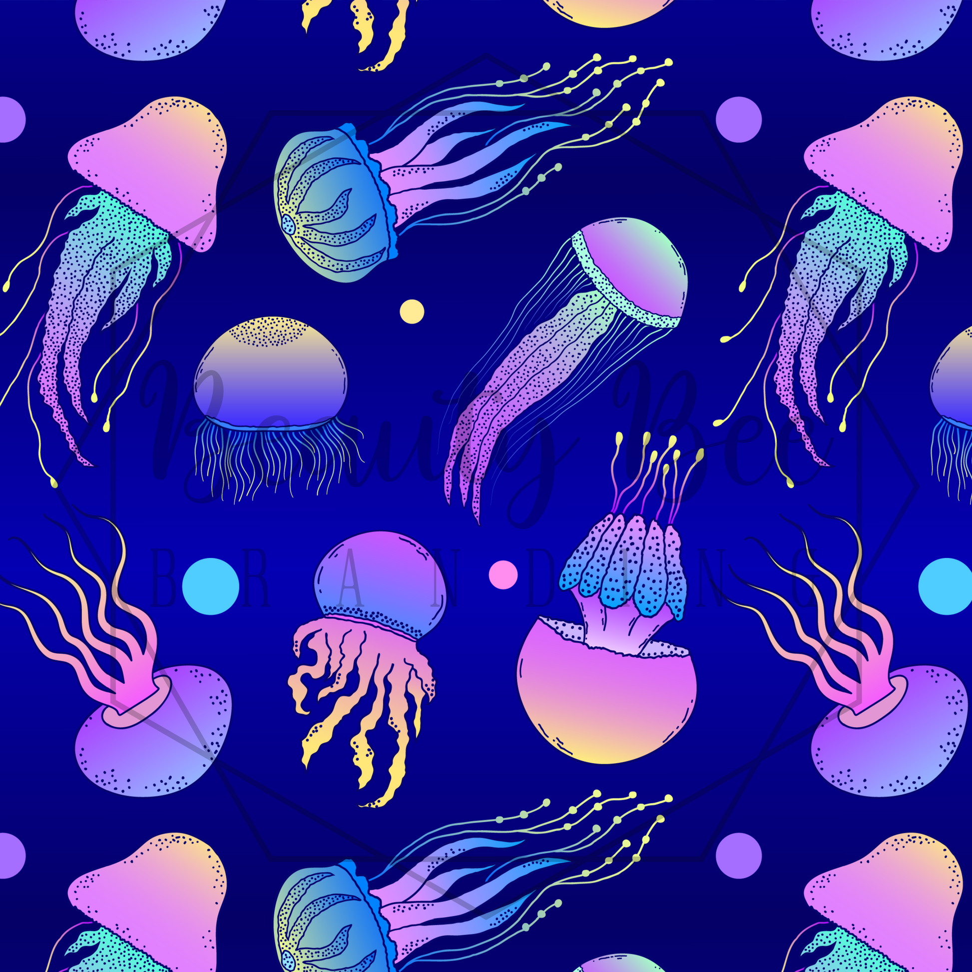 neon rainbow jellyfish