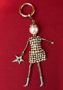 Gogo Doll Key Chain - Gold Bling