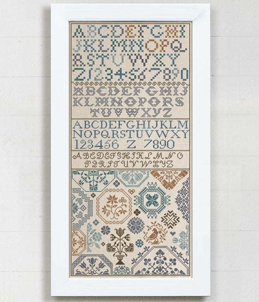 Joan Sands: A Scottish Hogmanay Sampler 1839 by Modern Folk Embroidery