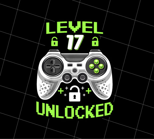 17 Years Old Birthday Level 17 Unlocked Video Games Gamer Style Gif Toboart