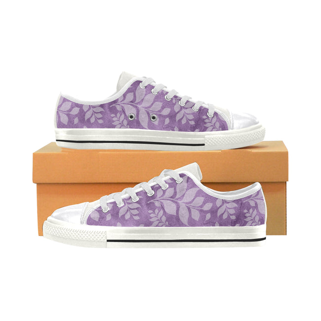 purple canvas shoes