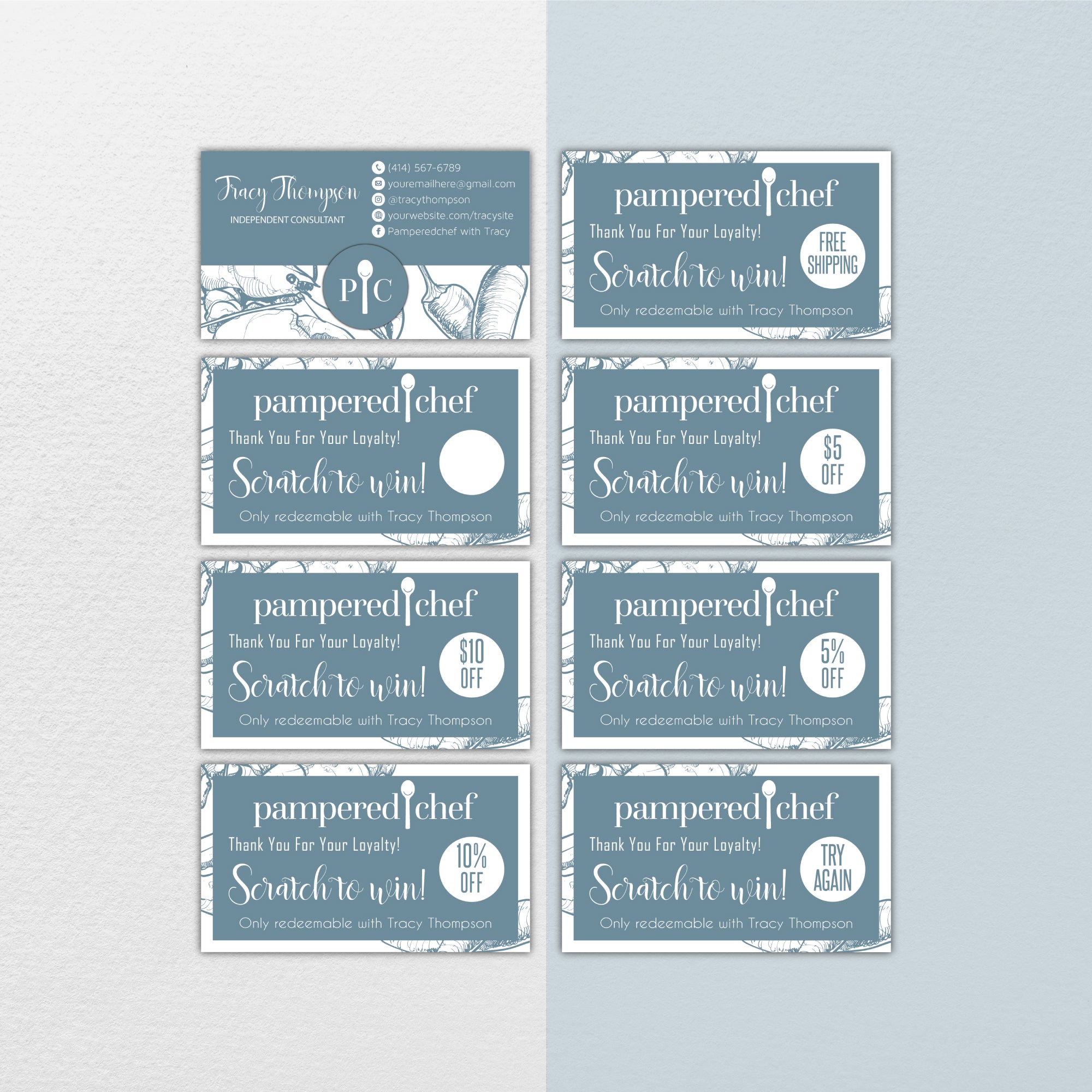 Pampered Chef Scratch Off Card Pampered Chef Scratch To Win Card Ppc02 Toboart