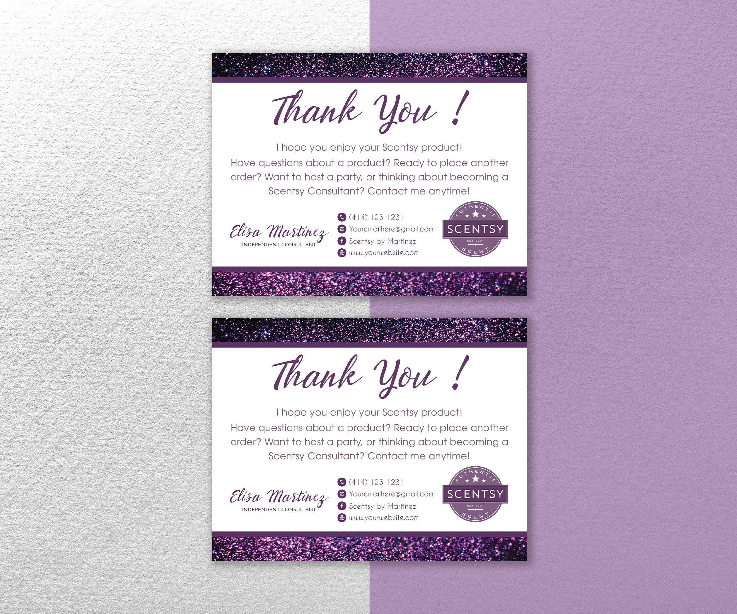 Personalized Scentsy Thank You Card Scentsy Thanks Cards Ss02 Toboart