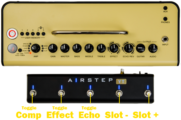 THR Amp Footswitch | AIRSTEP YT Edition – XSONIC