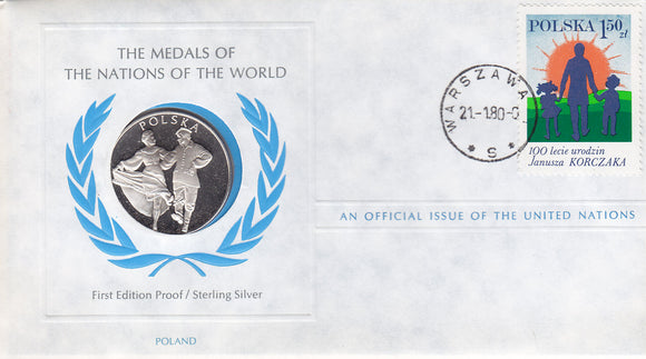 Nations of the World - Medallic Covers - Poland