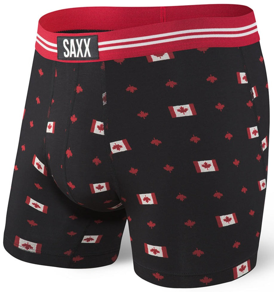 Saxx Kinetic Boxer Brief - Black Neon Red – NYLA Fresh Thread