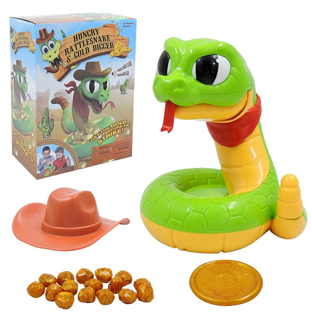 Brinquedo Cobra Cowboy Elétrica Pegue o Tesouro Moedas c/ Som