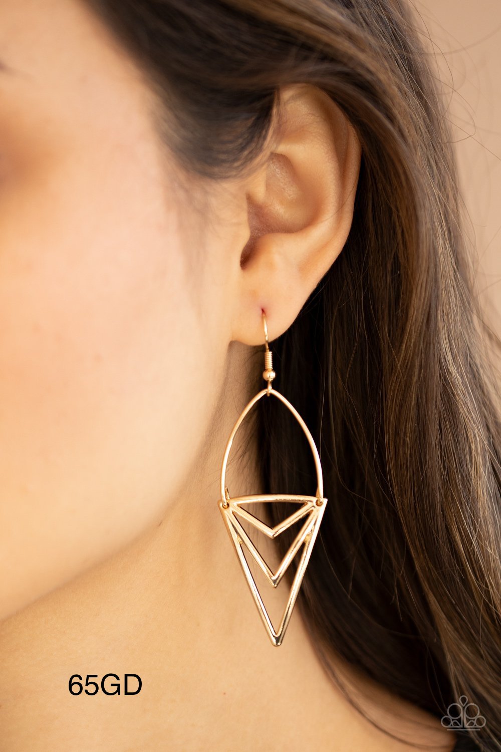 Paparazzi “Proceed With Caution” Gold Earrings