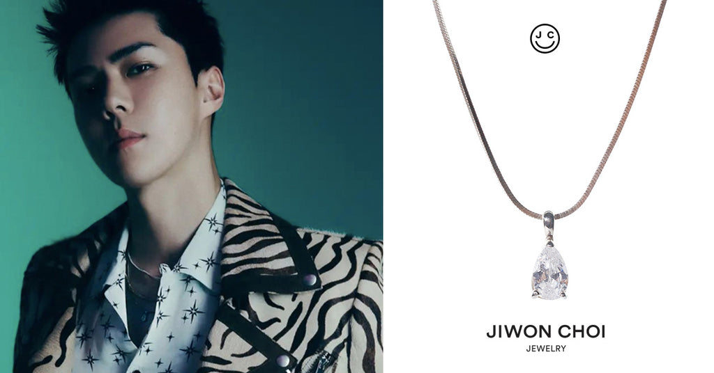 EXO wearing a necklace by JIWON CHOI