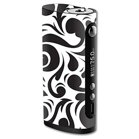 MightySkins Skin Compatible with Vape Forward Vapor Flask Lite 75W TC mod Skins Sticker Vape Swirly Black