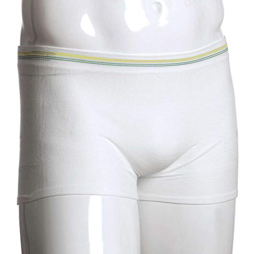 MediChoice Incontinence Underwear, Holds Liners and Pads in Place, Seamless Knit, Mesh, Polyester Spandex, Large to XL, Yellow Green (Case of 100)