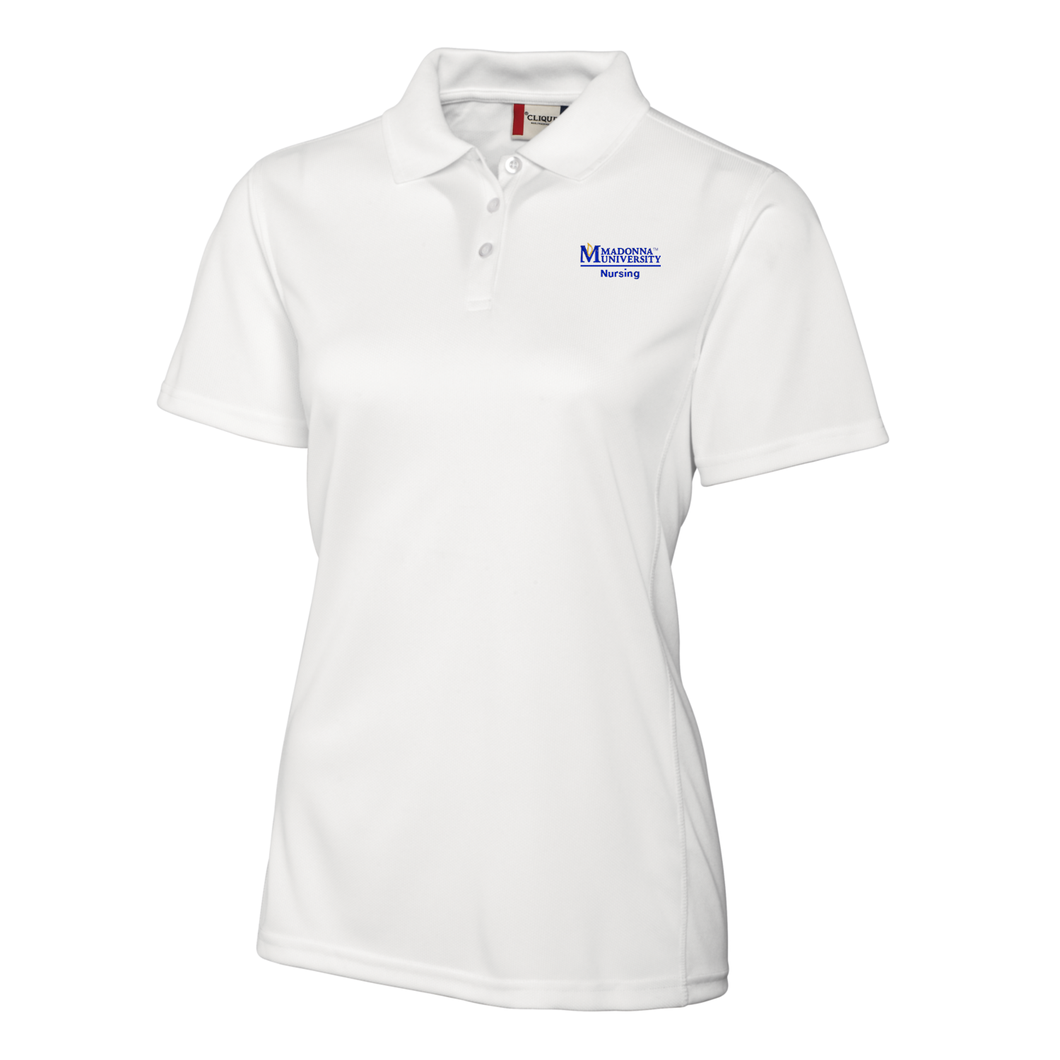 Cutter & Buck Ladies Nursing Polo, White - Madonna Campus Store product image