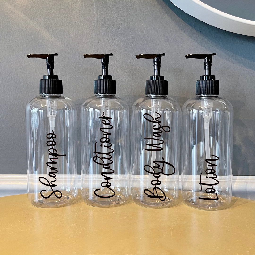 Refillable Shampoo and Conditioner bottles, Farmhouse soap dispensers – The Spot