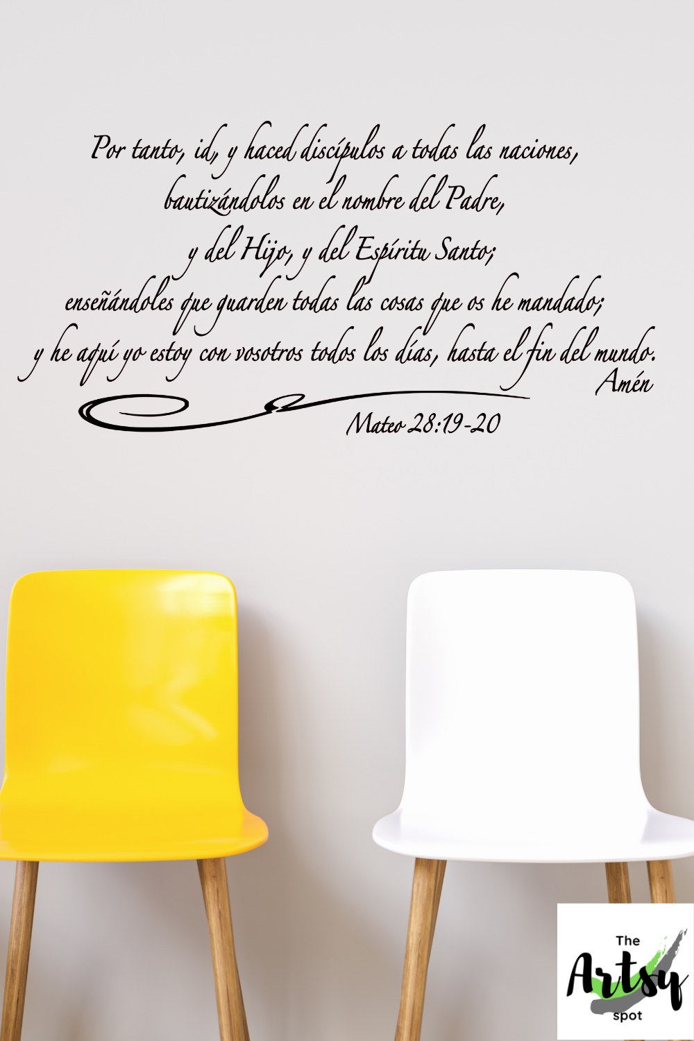SPANISH decal Mateo 28: 19-20, The Great Commission – The Artsy Spot