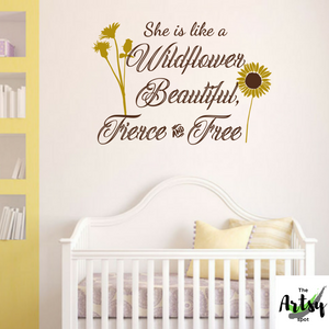 She is Like a Wildflower Beautiful wall decor – The Artsy Spot