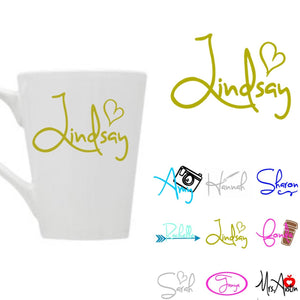 Cup name decals, Tumbler name decals – The Artsy Spot