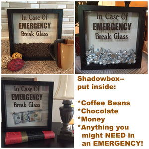 Funny Coffee Gift Or Put Money Shadow Box Gift The Artsy Spot