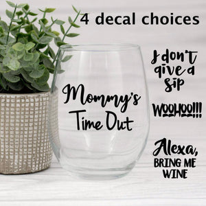 Engraved Wine Tumbler, Wine a Little Laugh a Lot / Let's Wine