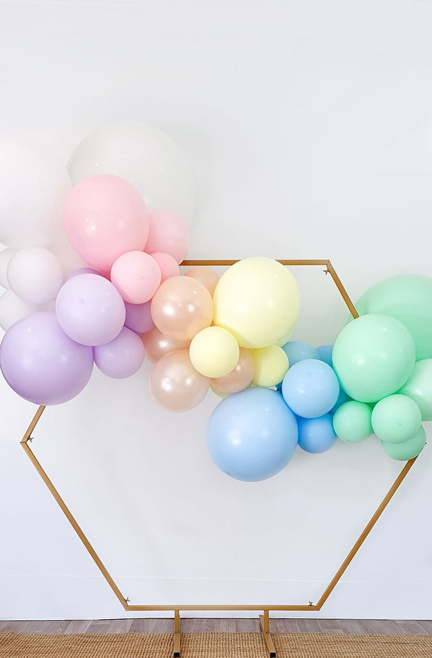 Organic Balloon Garland DIY Basics- Just Balloons & a String - Easy