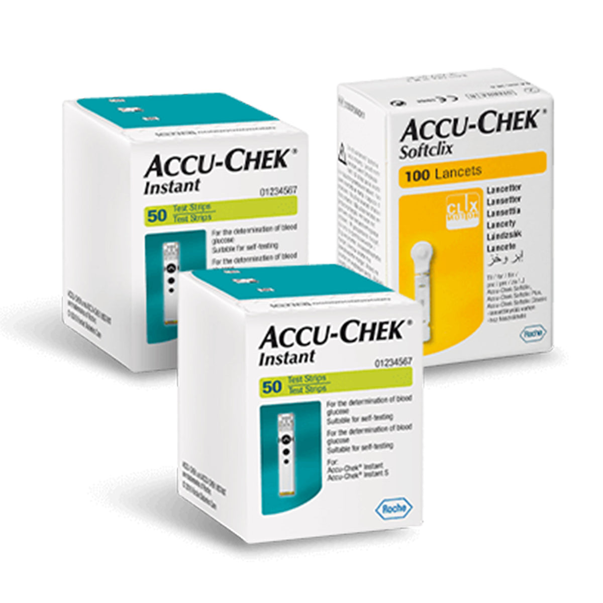 Kit De 100 Tiras Reactivas Accu Chek Instant Y 100 Lancetas Dr Care México 9685