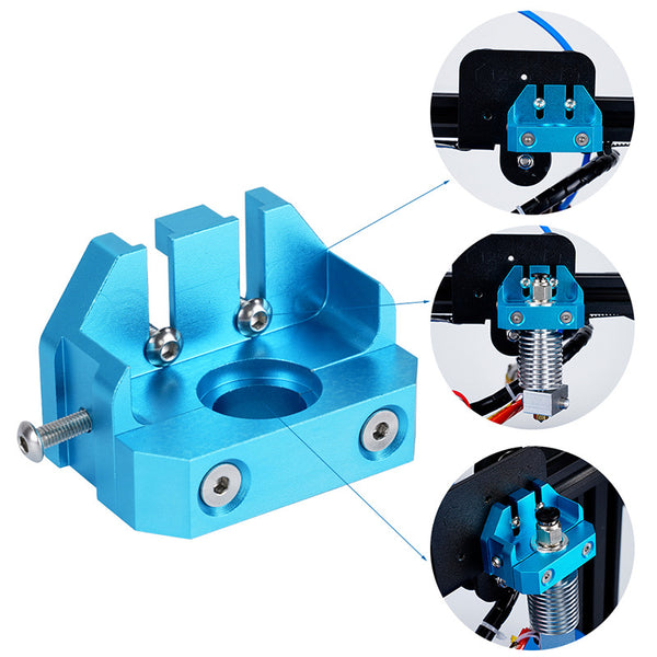 Ender 3 Hotend, Creality Assembled Hotend-kit MK8 Hotend Extruder  3D-skrivartillbehör, aluminiumvärmeblock med silikonlock och extra 0,4 mm  munstycke x 5, Hotend för Ender 3/Ender 3 Pro/Ender 3 V2 : :  Industriella verktyg