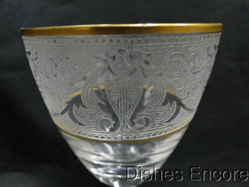 Glastonbury Lotus Stem 66 Floral Gray Cut Crystal: Champagne Sherbet 5 1/2" s 
