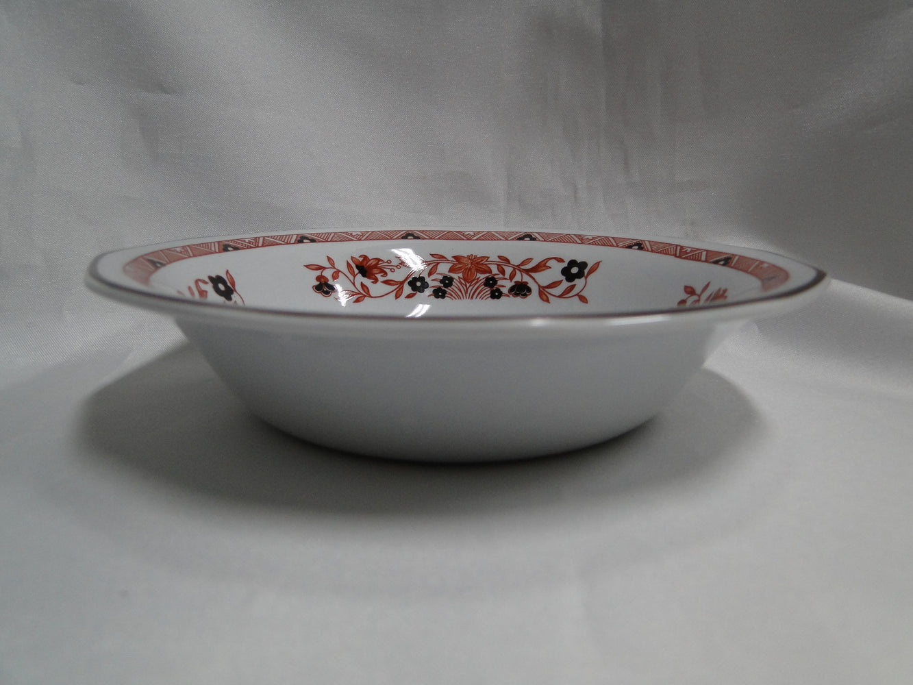 Wedgwood Kashmar, Red, Brown, & Yellow Flowers: Fruit Bowl (s), 5 3/4"