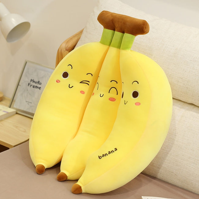 Plush Bunch Of Bananas Stuffed Pillow Toy 35-70cm