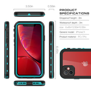 Waterproof Case for iPhone 11 Grass blue