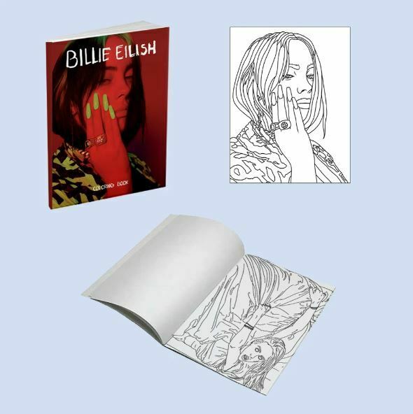 Exclusive Billie Eilish Coloring Book With Bonus Pages When We All Fal Entegron