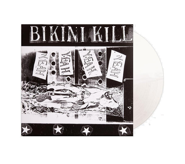 Bikini Kill - Yeah Yeah Yeah Yeah Exclusive Limited Edition #600 Opaque White/Clear Split Vinyl LP Record