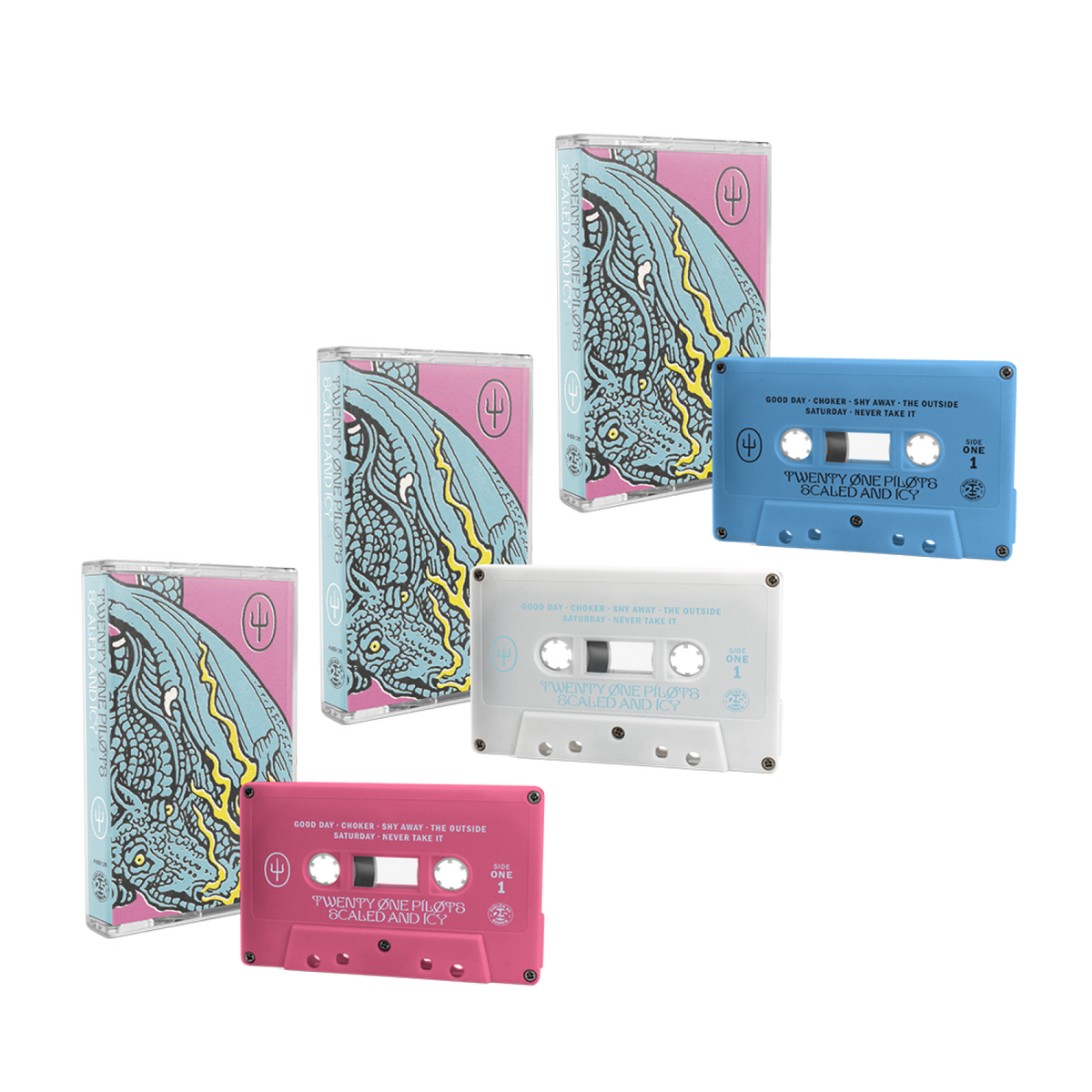 Twenty One Pilots - Exclusive Scaled And Icy Colored 3 Cassette Bundle ...