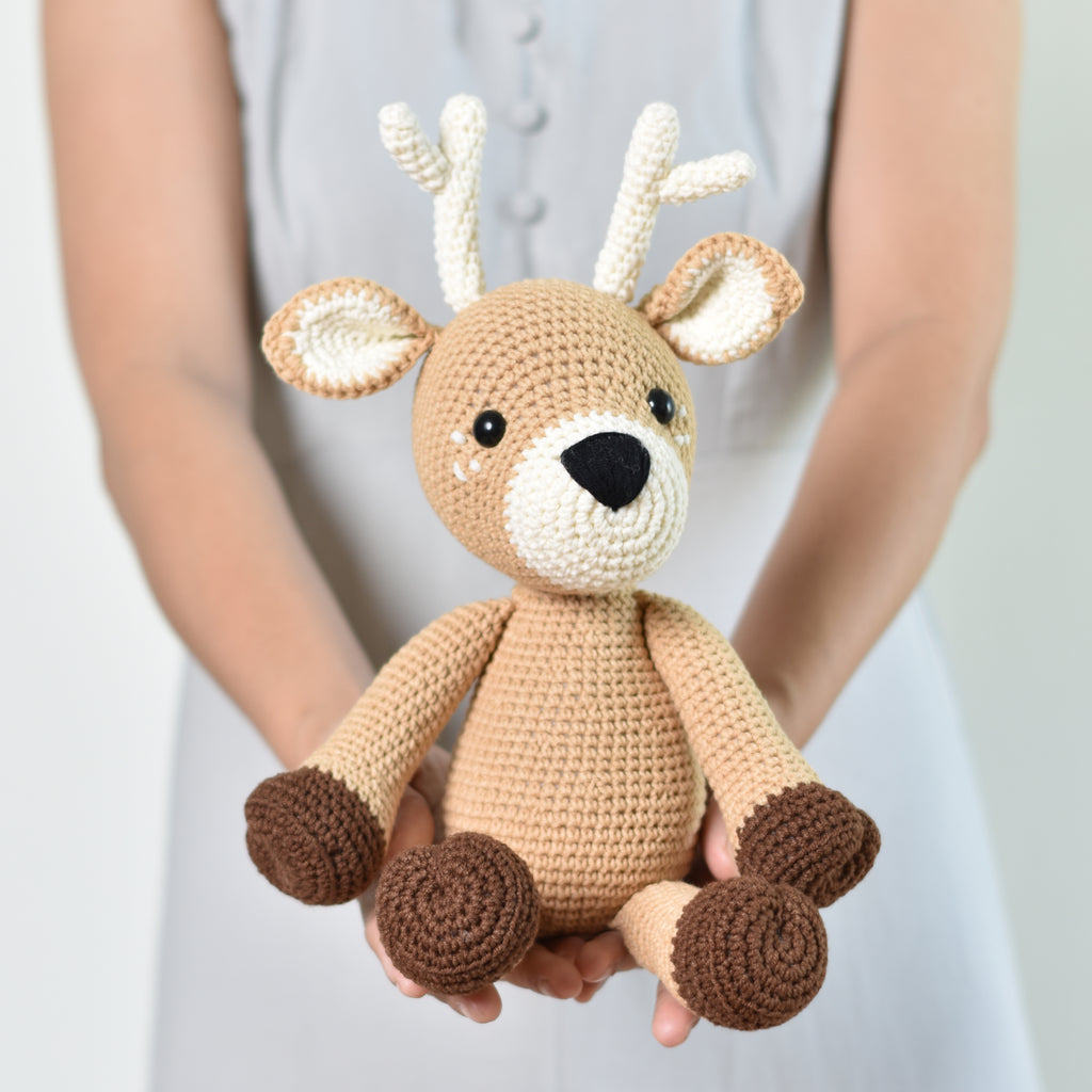 Deer Crochet Stuffed Deer Deer Toy Deer Gift Handmade Deer Croche